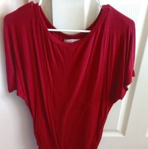 Red blouse